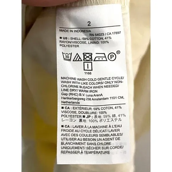 Banana Republic Cream Halter Midi Button Sheath Dress 2 Summer Coastal Boho Chic - Picture 8 of 9